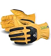 Superior Goatskin Leather Work Gloves - Anti-Impact Backing Hand Protection – Endura Safety Glove...