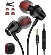 Wired Earbuds with Microphone for Chromebook Laptop PC,3.5mm in Ear Headphones for Kindle Fire HD...