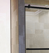 Frameless Double Sliding Glass Shower Door Portofino