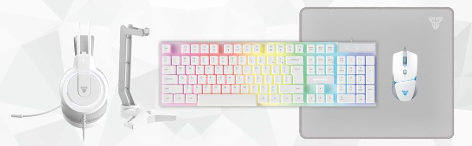 FANTECH P51 WHITE GAMING MOUSE COMBO