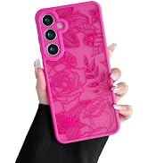 XIZYO for Samsung Galaxy S25 Plus Case, Floral Rose Cute Phone Case for Women Girls Aesthetic Pat...