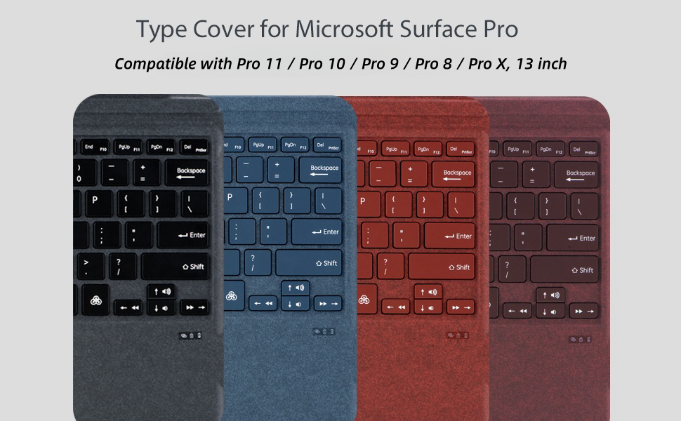 Keyboard for microsoft surface pro 11 10 9 8 X