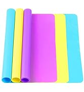 3 Pack Silicone Mat Large Silicone Sheets for Crafts, Resin Casting Molds Mat Silicone Placemat 1...