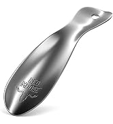 RED MOOSE Shoe Horn - 7.5 Inch, Solid Steel - Durable Metal, Ergonomic Handle
