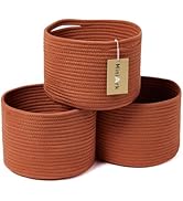 MiniArk Small Storage Basket for Organizing | Cube Shelf Closet Storage Baskets | 9.7×9.7×7.1” Cu...