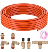 Taiidaues Air Bags Suspension Kit for Air Suspension System, 25 FT PA 1/4" Air Line, Inflation Sc...