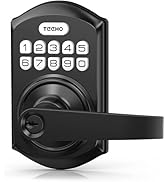TEEHO Keyless Entry Door Lock with Handle, Electronic Keypad Lock, Digital Front Lock Set, Auto L...