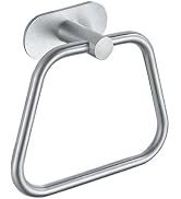 DIYZON Self-Adhesive Towel Ring, Bathroom Hardware Accessories, 304 Stainless Steel Hand Towel Ho...
