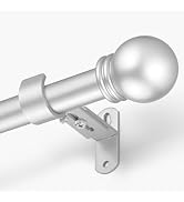 AMZSEVEN Curtain Rods for Windows 16 to 76 Inches, Curtain Rod Max Adjustable Length of 88 IN, 1"...