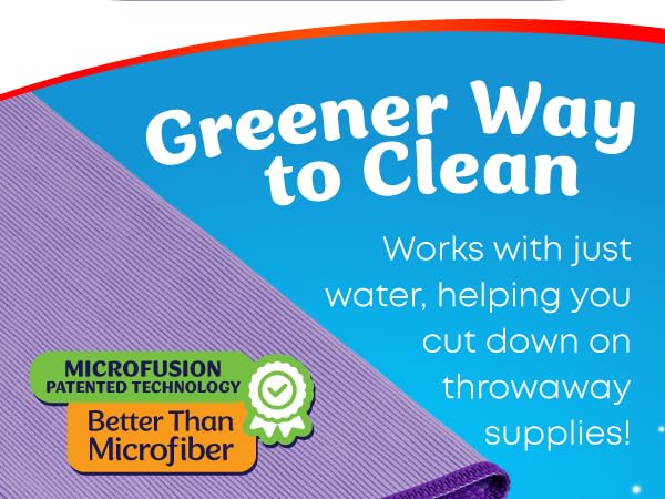 Microfiber Window & Glass Cleaning Cloth No Detergents Magic Streak Free Ultra Microfiber Towel