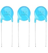 YWBL-WH 20Pcs Ceramic Capacitor Kit, 20KV 1nF 0.001uF 1000pF 102 High Voltage DIP Ceramic Capacit...