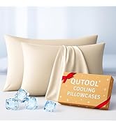 Premium Cooling Pillowcases Queen Size Set of 2 for Hot Sleeper&Night Sweats Beauty Sleep Reduces...