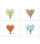 Seasons of Life Note Card Assortment Pack/Set Of 24 Greeting Cards And White Envelopes / 4 7/8" x...
