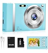 TIXINPO 48MP Kids Digital Camera, 1080P FHD Point and Shoot Camera with 16X Zoom, Anti-Shake, 2.4...