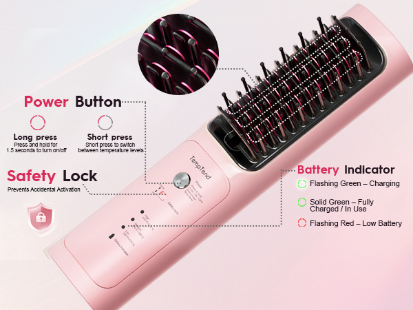 cordless hair brush