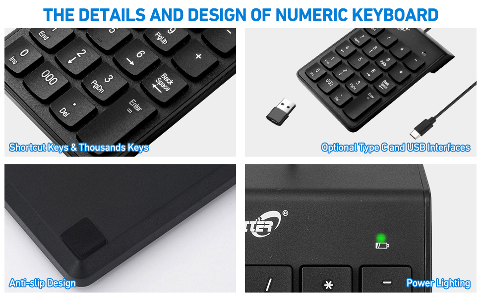 Numpad usb numeric keypad numberpad number keypad wireless wireless numpad 10 key for laptop