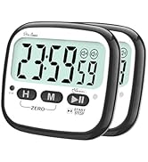 AyayaBoss 2-Pack Digital Timer, Kitchen Timer for Cooking, Countdown Timer for Kids, Classroom Ti...