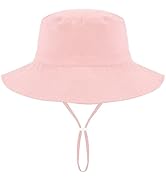 Doitory Sun Hat for Kids,Bucket Hats Boys Girls,Summer Beach Fishing Safari Hat,with UPF 50+ Sun ...