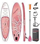 FBSPORT 11' Premium Stand Up Paddle Board, Yoga Board with SUP Accessories & Carry Bag | Wide Sta...