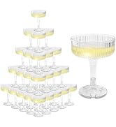 Irosiy Champagne Glasses, Classic Flute Set of 30 Pack, Lead-Free Crystal Glass for Parties & Cel...
