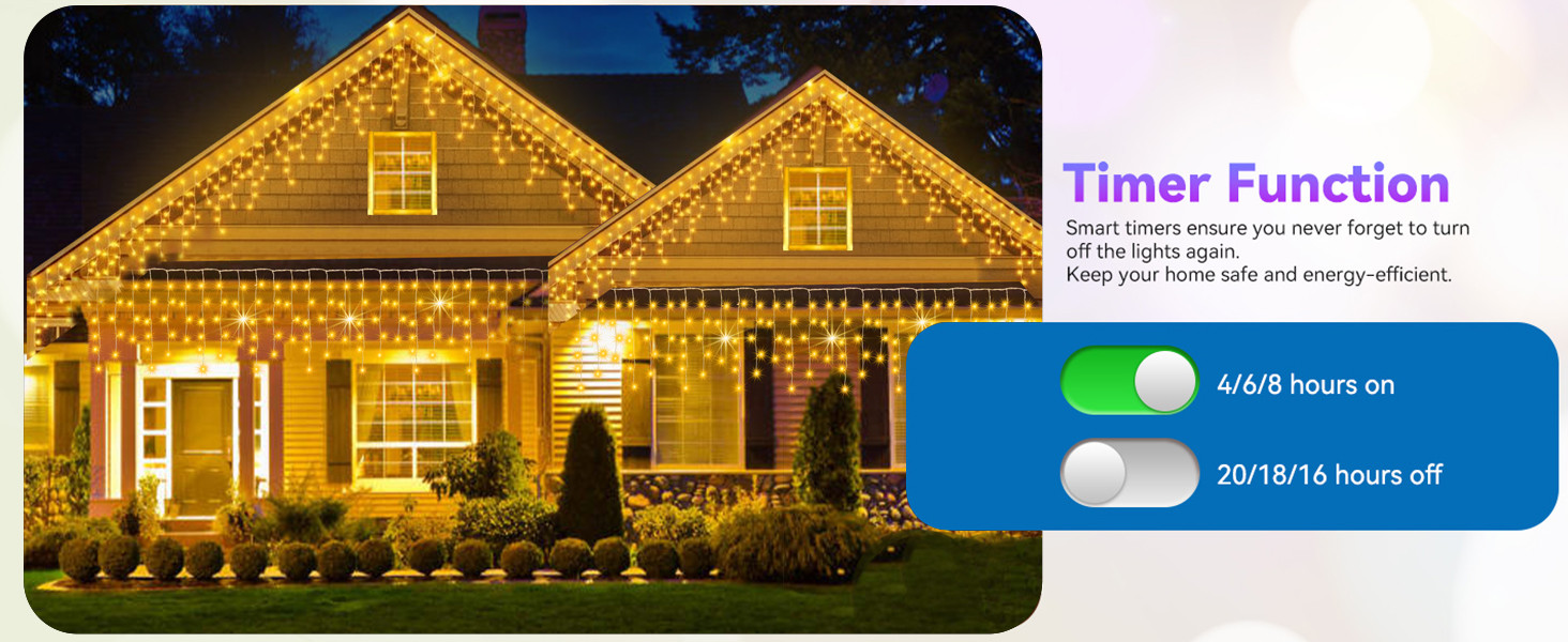 RGB icicle lights