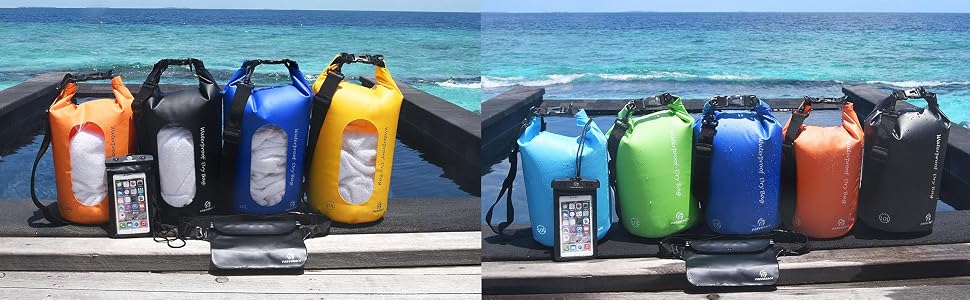 Waterproof Float Dry Bag with Seals and Strap