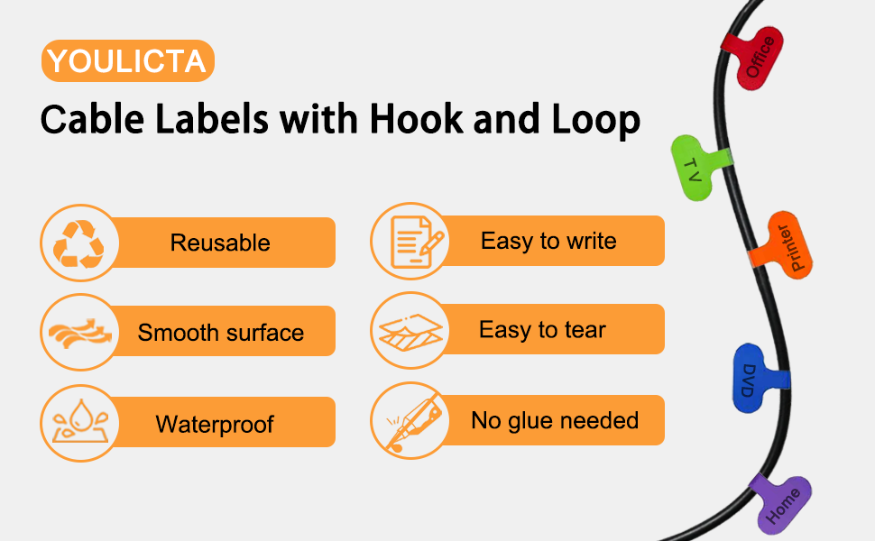 cord labels for electronics