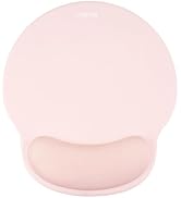 MOSISO Mouse Pad with Wrist Rest, Circle Curved Ergonomic Mouse Pad with Soft Cloth&Raised Memory...