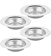 Chefbee Kitchen Sink Drain Strainer - 4 Pack Stainless Steel Sink Drain Cover Filter Food Catcher...