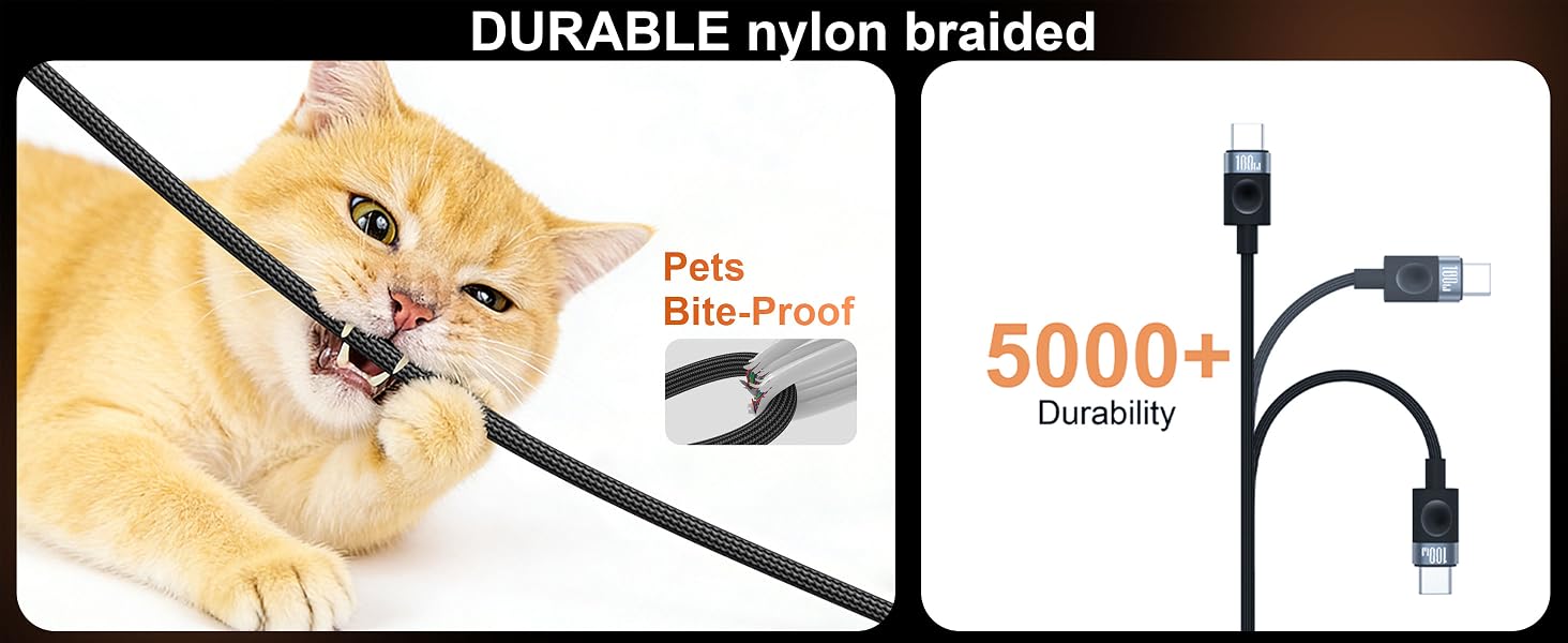 DURABLE nylon braided PetsBite-Proof 5000+Durability
