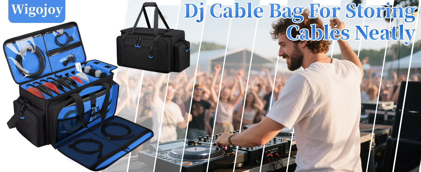 Dj Cable Bag For Storing Cables Neatly