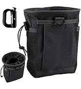 IronSeals Tactical Molle Drawstring Magazine Dump Pouch Ammo Pouch Utility Belt Hip Waist Bag for...