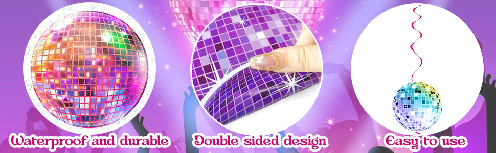 35Pcs Disco Party Hanging Swirl Decor