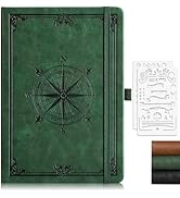 AHGXG Thick Journal Blank Notebook - 320 Numbered Pages A5 Notebook for Writing, 100gsm Plain Pap...