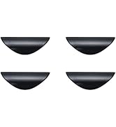 HEVSTIL 4-Pack Drawer Pulls, 1-1/4" Hole Centers Nordic Simple Drawer Cabinet Wardrobe Crescent H...