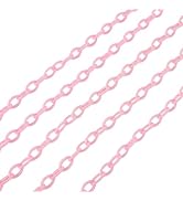Pandahall 5 Strands 16"-16.9" Long Plastic Rolo Cable Chains 13x7-7.5x9.5mm Curb Chain Links for ...