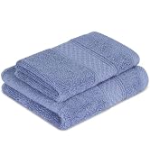 annfle Washcloths Set, 2-Pack Cotton Wash Cloths, 13×13, 29×14 inches,Highly Absorbent and Soft F...