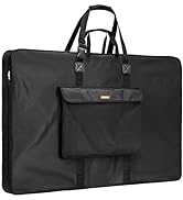 Nicpro Large Art Portfolio Bag 35 x 43 Inches Waterproof Nylon Artist Storage Case with Strap,Sto...