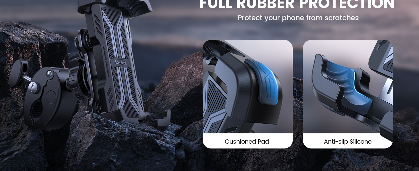 anti vibration motorcycle phone holder