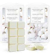 SCENTORINI Wax Melts, Summer Scented Wax Cubes, Cotton Scent Soy Wax Melts Strong Scent, for Wax ...