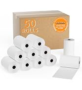 PAPRMA 3 1/8'' x 119ft' Thermal Paper Receipt 50 Rolls, Receipt Paper POS Cash Register Paper for...