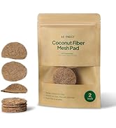 LE TAUCI Coconut Coir Drainage Mesh Pads for Flower Pots, Pre-Cut 2 Inch Pot Hole Covers to Preve...