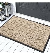 Yimobra Welcome Mat Outdoor, 29.5x17 Waterproof Door Mat Outside Entrance, All-Weather Non Slip F...