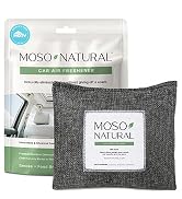 Moso Natural Car Air Freshener and Deodorizer | Long Lasting Bamboo Charcoal Odor Absorber | Non ...