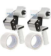 JARLINK Packing Tape Dispenser Gun (2 Pack) with 2 Rolls Tape, 2 inches Lightweight Industrial Si...