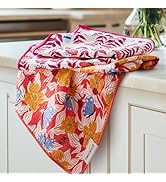 RECYCO Waffle Kitchen Towel Set of 2 - Quick Dry Microfiber Sustainable Dish Towels - Absorbent R...
