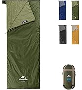 Naturehike Lightweight Compact Sleeping Bag, 59?/32? Envelope Ultralight Backpacking Sleeping Bag...