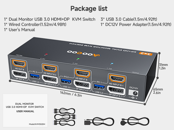 kvm switch dual monitor displayport/hdmi kvm switch hdmi displayport