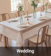 Auros Plastic Table Cloth 10 Pack, 54 x 108 Inch Disposable Table Cloths for Party, Picnic and We...