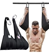 Zenooze Adjustable Ab Straps Hanging Abdominal Slings, Hanging Ab Straps For Fitness Workout Equi...